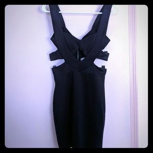 Trac Cut Out Little Black Dress - M